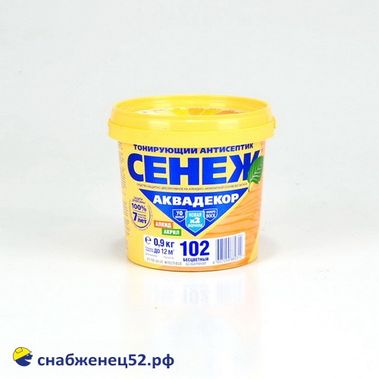 СЕНЕЖ Аквадекор Х2-102 (бесцветный) - 0,9 кг.